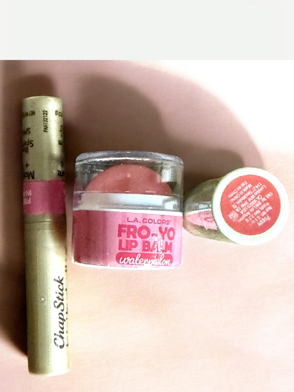 $ Sale L.A Colors Fro-Yo Lip Balm in watermelon Chaodtick lip tint spf 15 PIXI